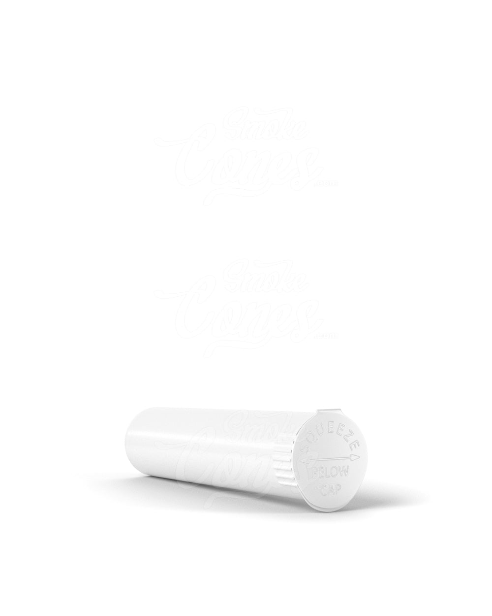 80mm Child Resistant Pop Top Opaque White Plastic Pre-Roll Tubes 1000/Box