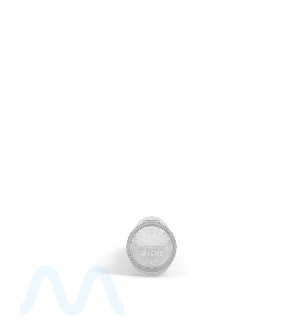 Child Resistant | Pop Top Plastic PCR Pre-Roll Tubes (Open) | 95mm - Clear - 1000 Count