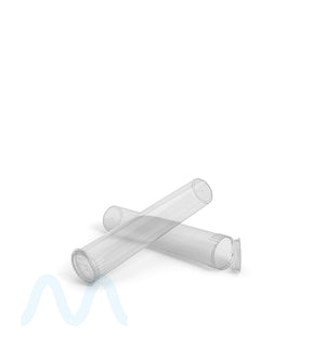 Child Resistant | Pop Top Plastic PCR Pre-Roll Tubes (Open) | 95mm - Clear - 1000 Count