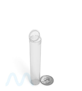Child Resistant | Pop Top Plastic PCR Pre-Roll Tubes (Open) | 95mm - Clear - 1000 Count