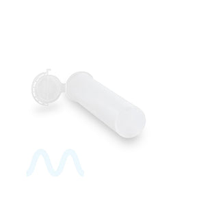 Child Resistant & Tamper Evident | Pop Top Plastic Pre-Roll Tubes (Open) | 98mm - Clear - 1000 Count