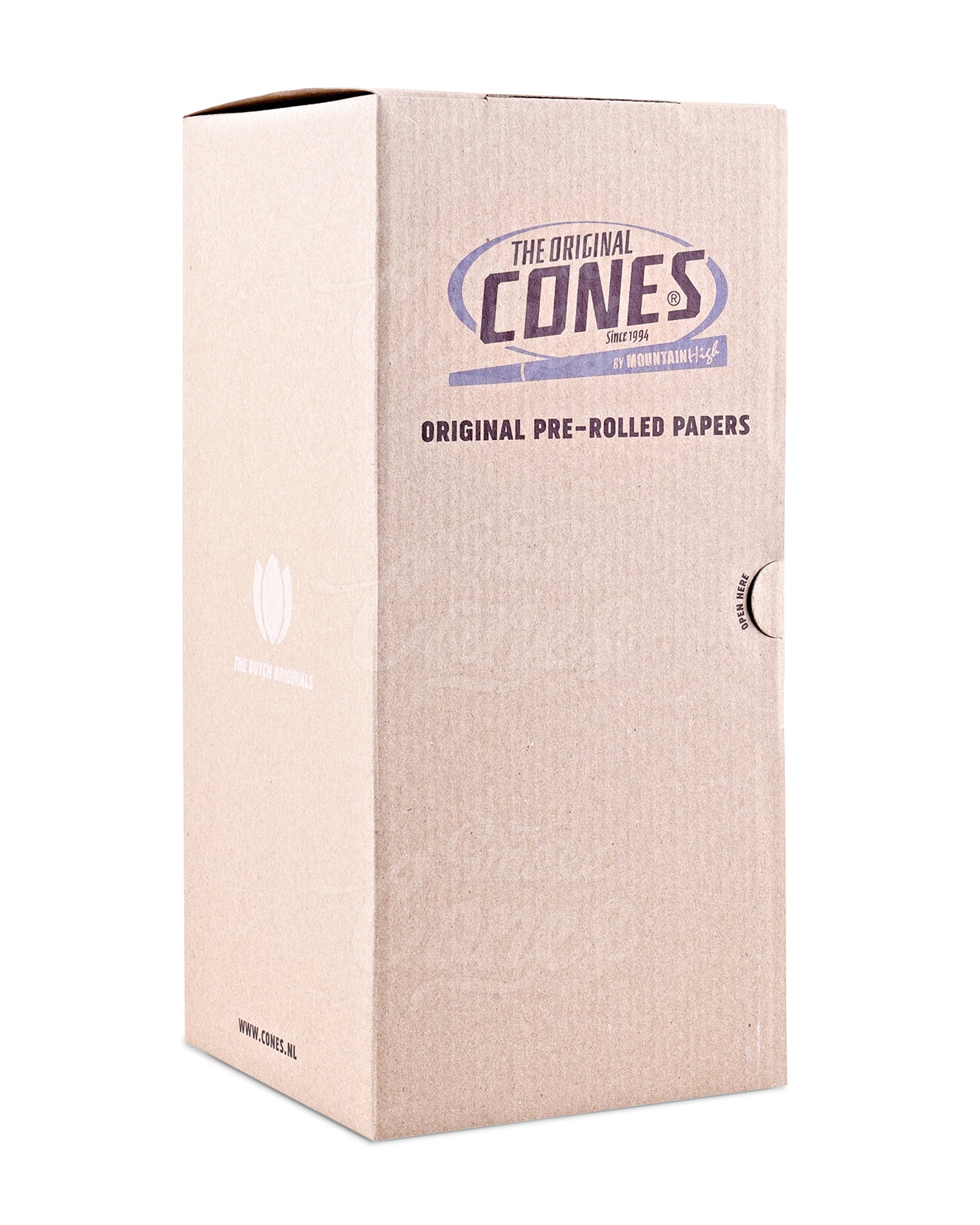 The Original Cones 109mm King Slim Size Bleached White Paper Pre Rolled Cones w/ Filter Tip 1000/Box