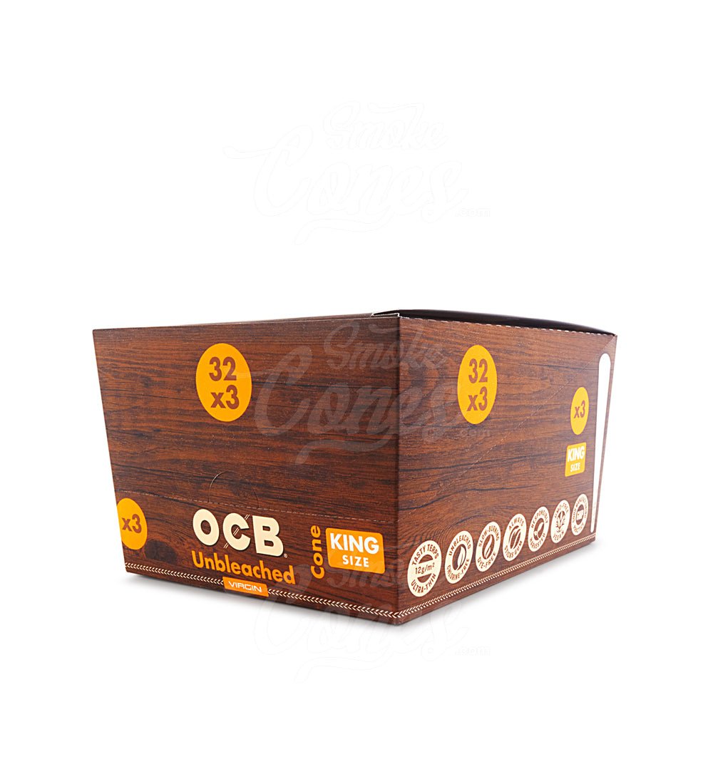 OCB King Size Pre Rolled Paper Cones Display Case - 4