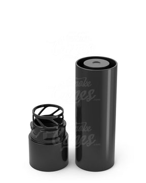 84mm Pollen Gear KAPSŪLA Child Resistant Push Down & Turn Plastic Caps for Vape Tube - Black - 1450/Box