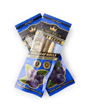 King Palm Berry Terps Flavored Mini Rolls 2 Packs 20/Box - 4