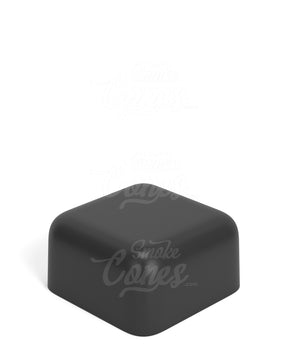 46mm Square Push and Turn Child Resistant Plastic Caps With Foam Liner - Matte Black - 80/Box