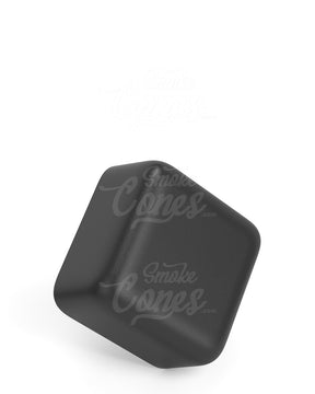 46mm Square Push and Turn Child Resistant Plastic Caps With Foam Liner - Matte Black - 80/Box