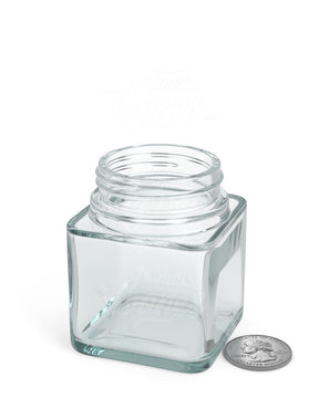 3oz Square Clear Glass Jars 80/Box - 6