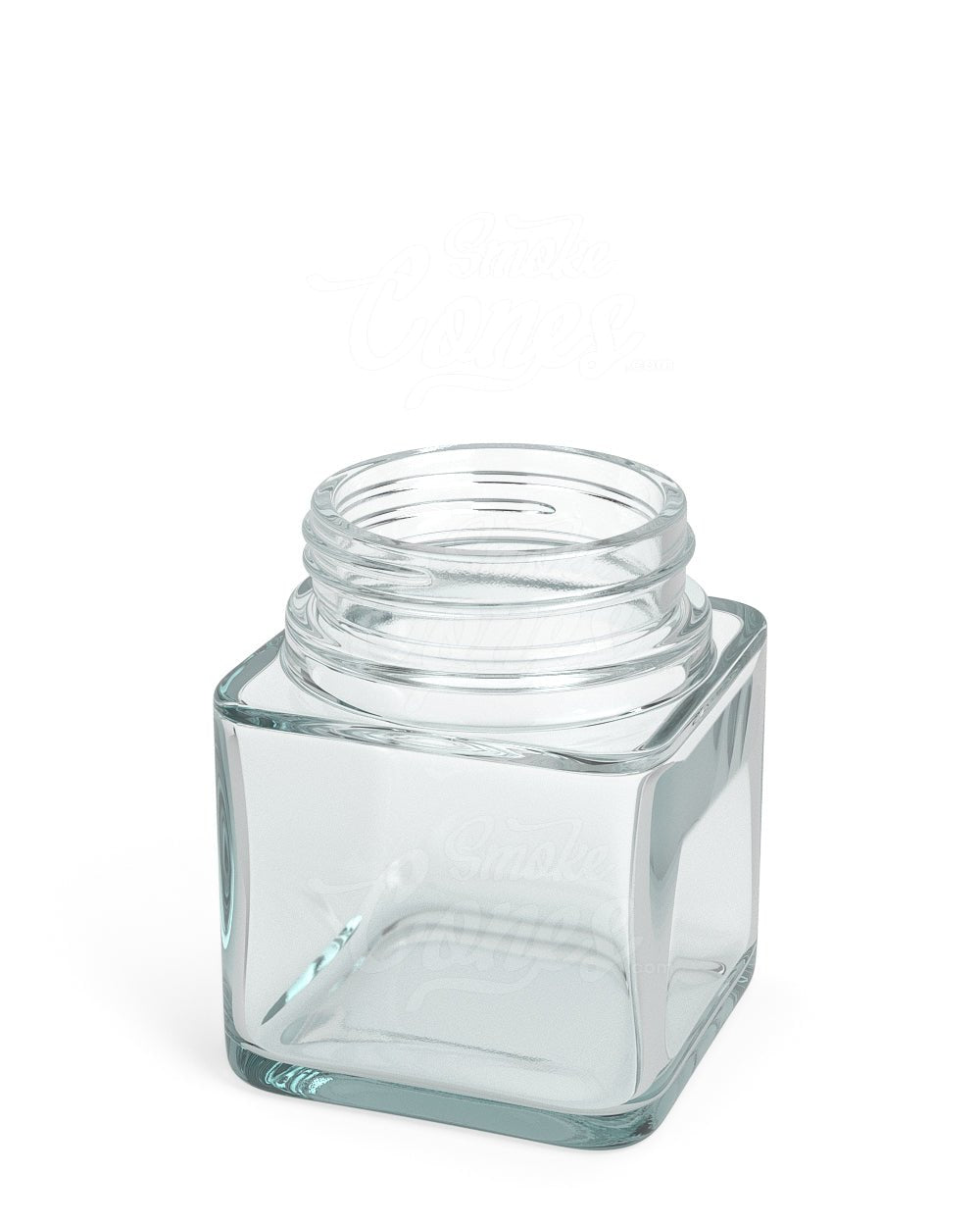 3oz Square Clear Glass Jars 80/Box - 9