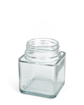 3oz Square Clear Glass Jars 80/Box - 9