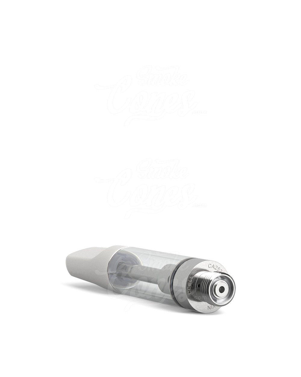 CCELL TH2 - SE Glass Vape Cartridge 1ml w/ Snap Fit White Ceramic Mouthpiece Connection 100/Box - 3