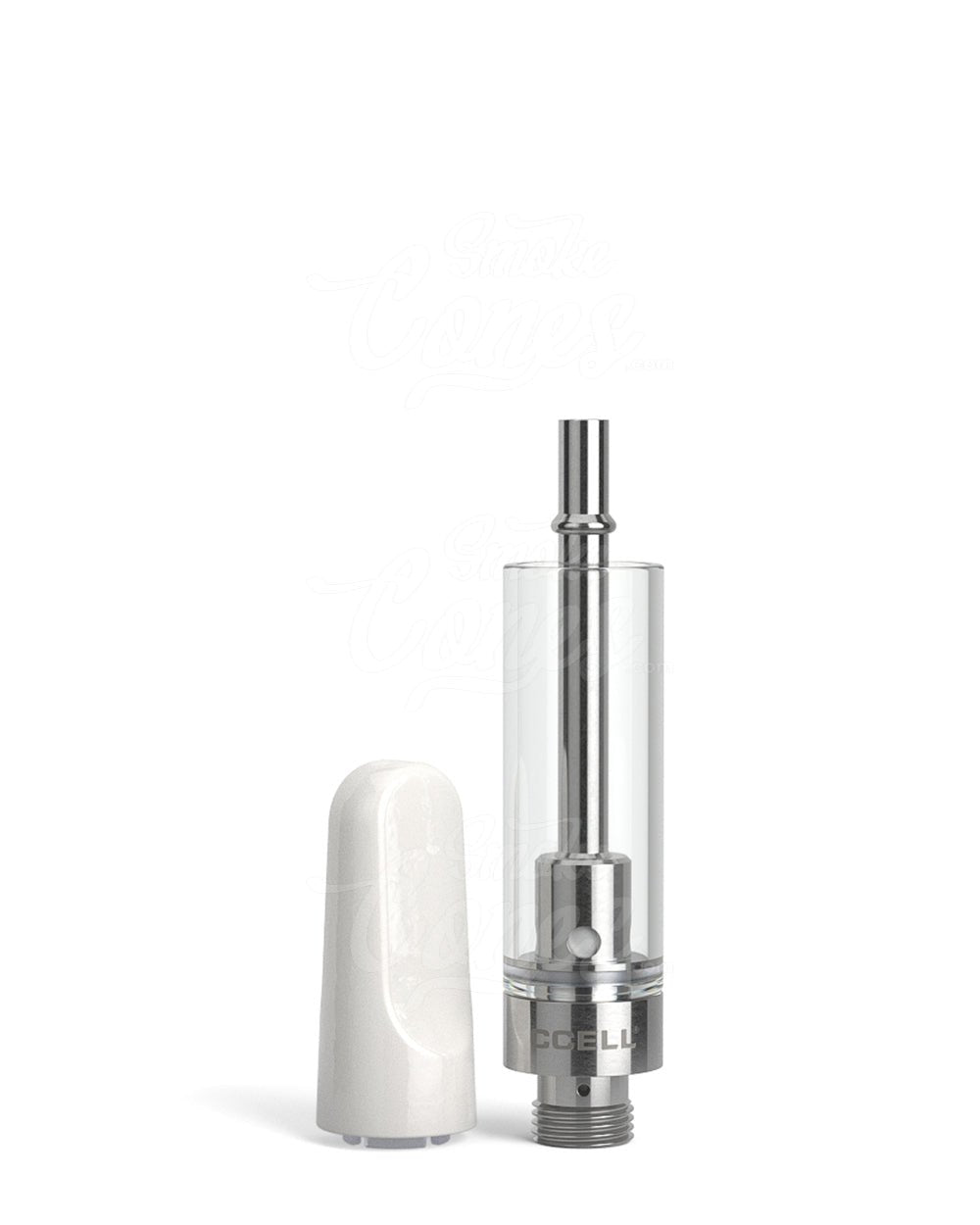 CCELL TH2 - SE Glass Vape Cartridge 1ml w/ Snap Fit White Ceramic Mouthpiece Connection 100/Box - 6