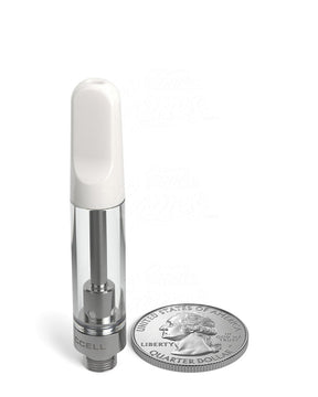 CCELL TH2 - SE Glass Vape Cartridge 1ml w/ Snap Fit White Ceramic Mouthpiece Connection 100/Box - 9