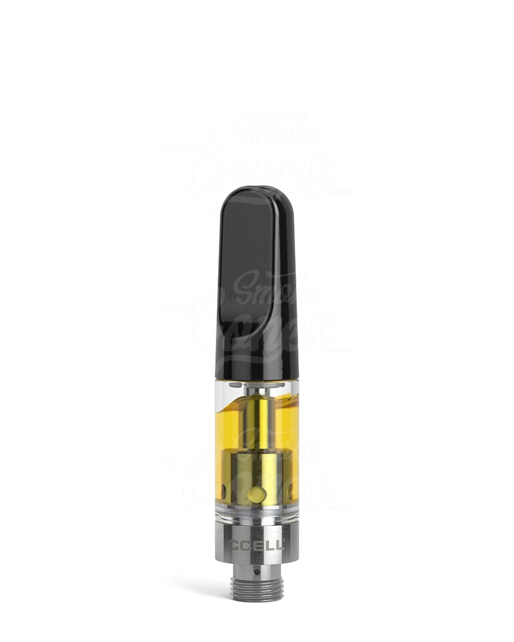 CCELL TH2 - SE Glass Vape Cartridge 0.5ml w/ Snap Fit Black Ceramic Mouthpiece Connection 100/Box - 5