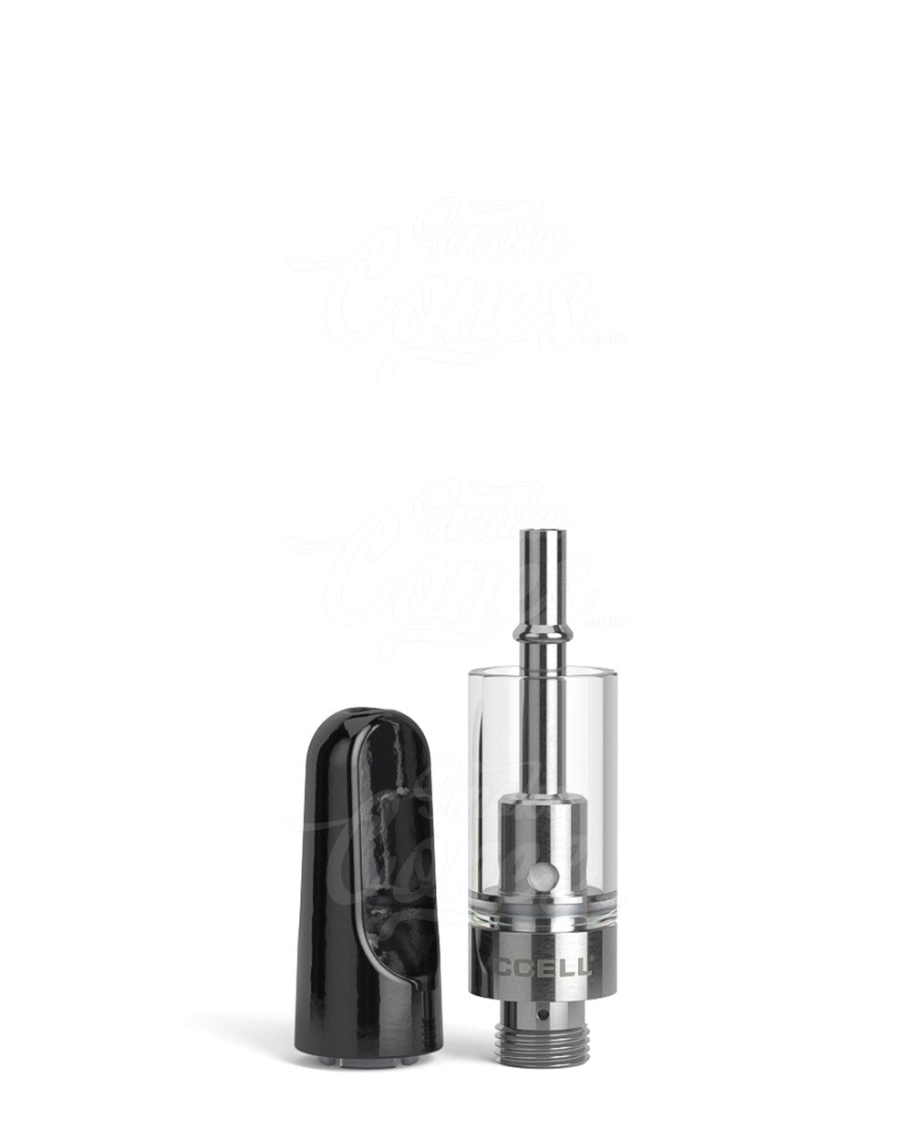 CCELL TH2 - SE Glass Vape Cartridge 0.5ml w/ Snap Fit Black Ceramic Mouthpiece Connection 100/Box - 6