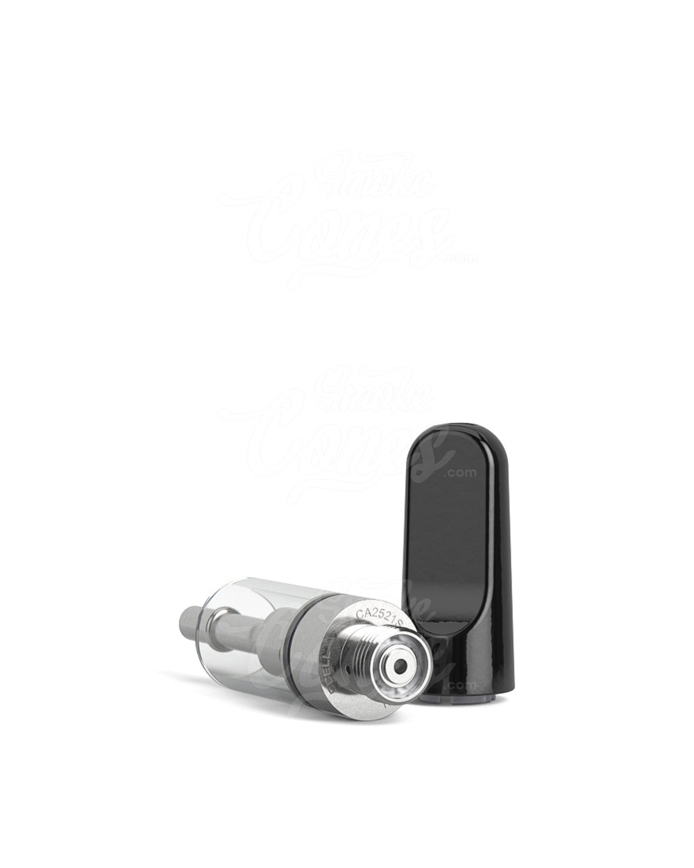 CCELL TH2 - SE Glass Vape Cartridge 0.5ml w/ Snap Fit Black Ceramic Mouthpiece Connection 100/Box - 7