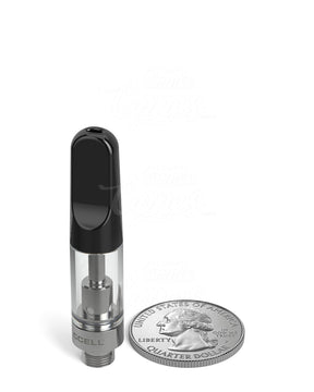 CCELL TH2 - SE Glass Vape Cartridge 0.5ml w/ Snap Fit Black Ceramic Mouthpiece Connection 100/Box - 9