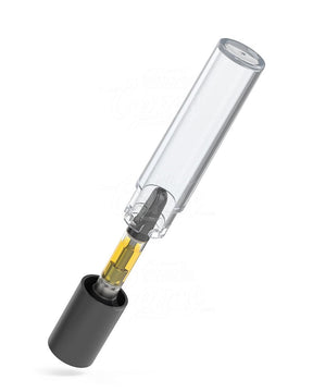 35mm Pollen Gear Five10 Child Resistant Flat Vape Cartridge Tube Base - Matte Black - 1400/Box - 8