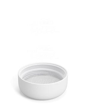 53mm Dome Push and Turn Child Resistant Plastic Caps With Foam Liner - Matte White - 120/Box