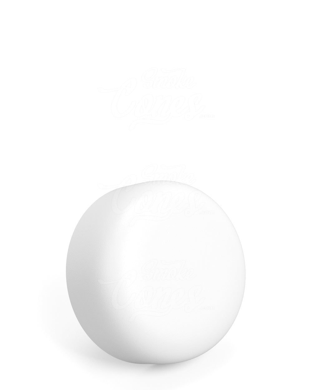 53mm Dome Push and Turn Child Resistant Plastic Caps With Foam Liner - Matte White - 120/Box