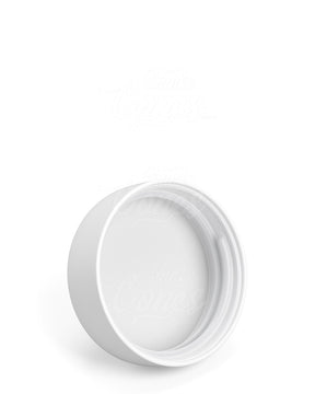 53mm Dome Push and Turn Child Resistant Plastic Caps With Foam Liner - Matte White - 120/Box