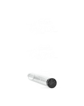 86mm Buttonless Clear Plastic Vape Cartridge Tube w/ Black Cap 500/Box - 4