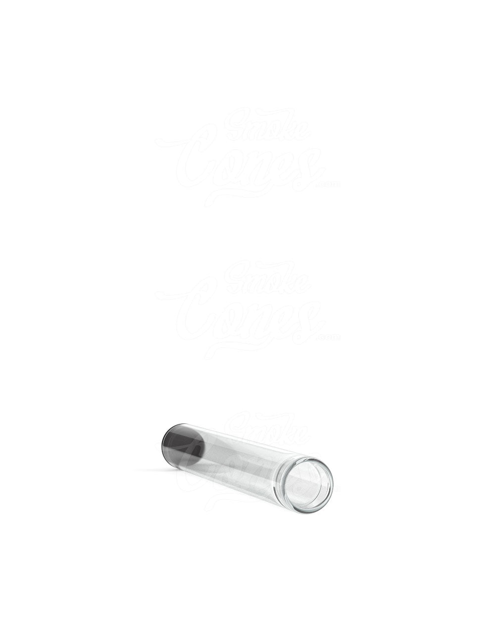 86mm Buttonless Clear Plastic Vape Cartridge Tube w/ Black Cap 500/Box - 5