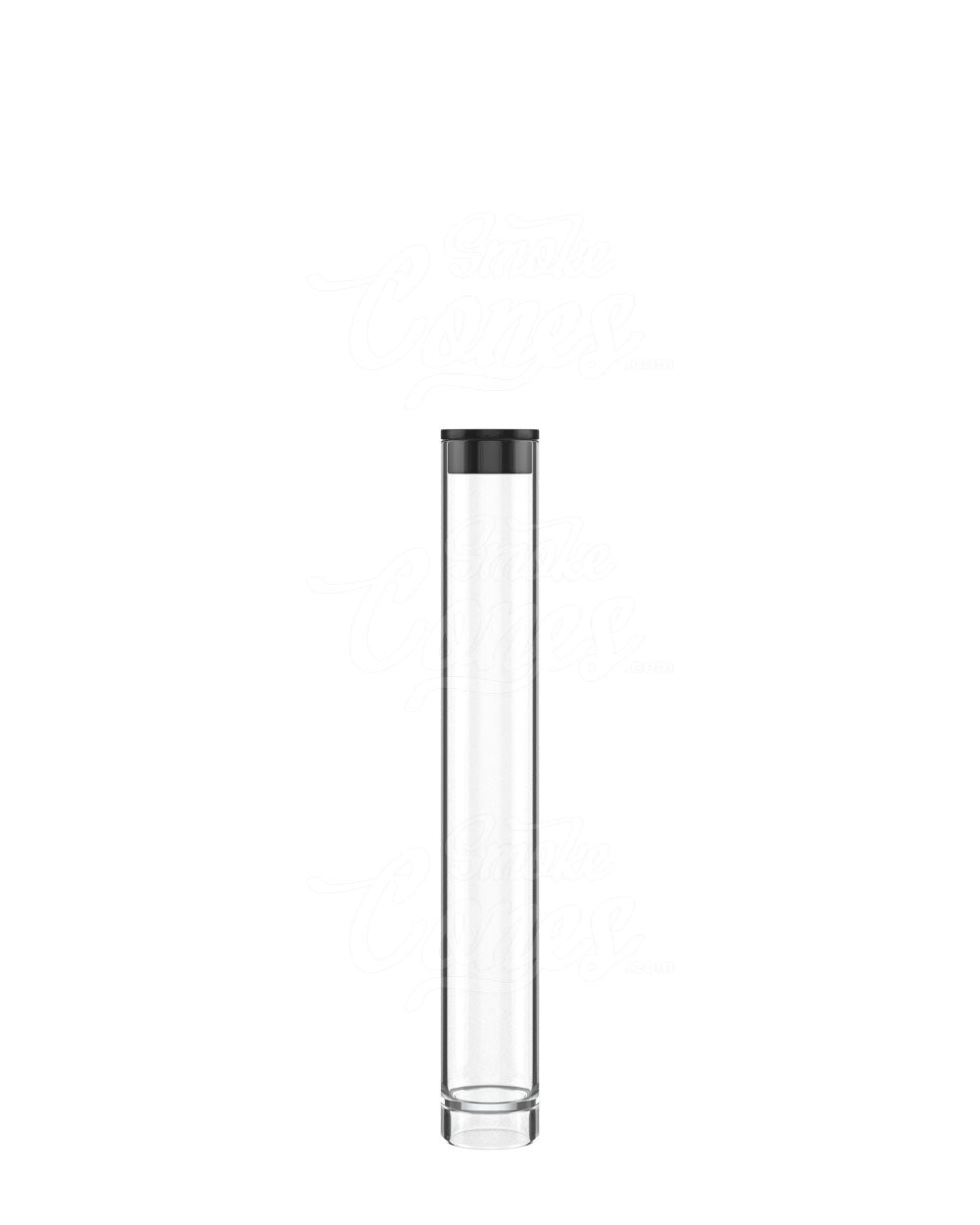 86mm Buttonless Clear Plastic Vape Cartridge Tube w/ Black Cap 500/Box - 6
