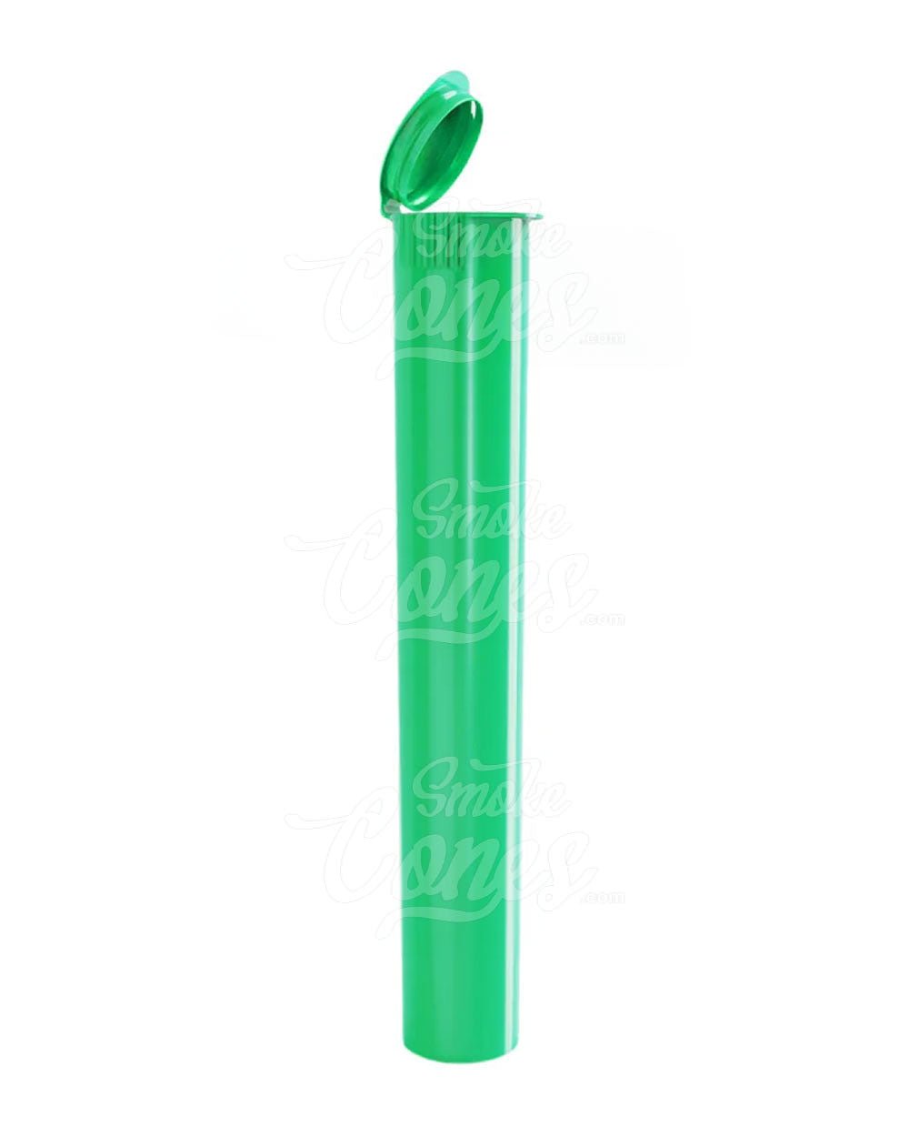 116mm Green Translucent Child Resistant Pop Top Pre-Roll Tubes 1000/Box - 1