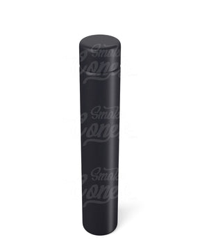 116mm Black Child Resistant Opaque Push Down and Turn Screw On Metal Pre-Roll Tubes w/ Cap 100/Box