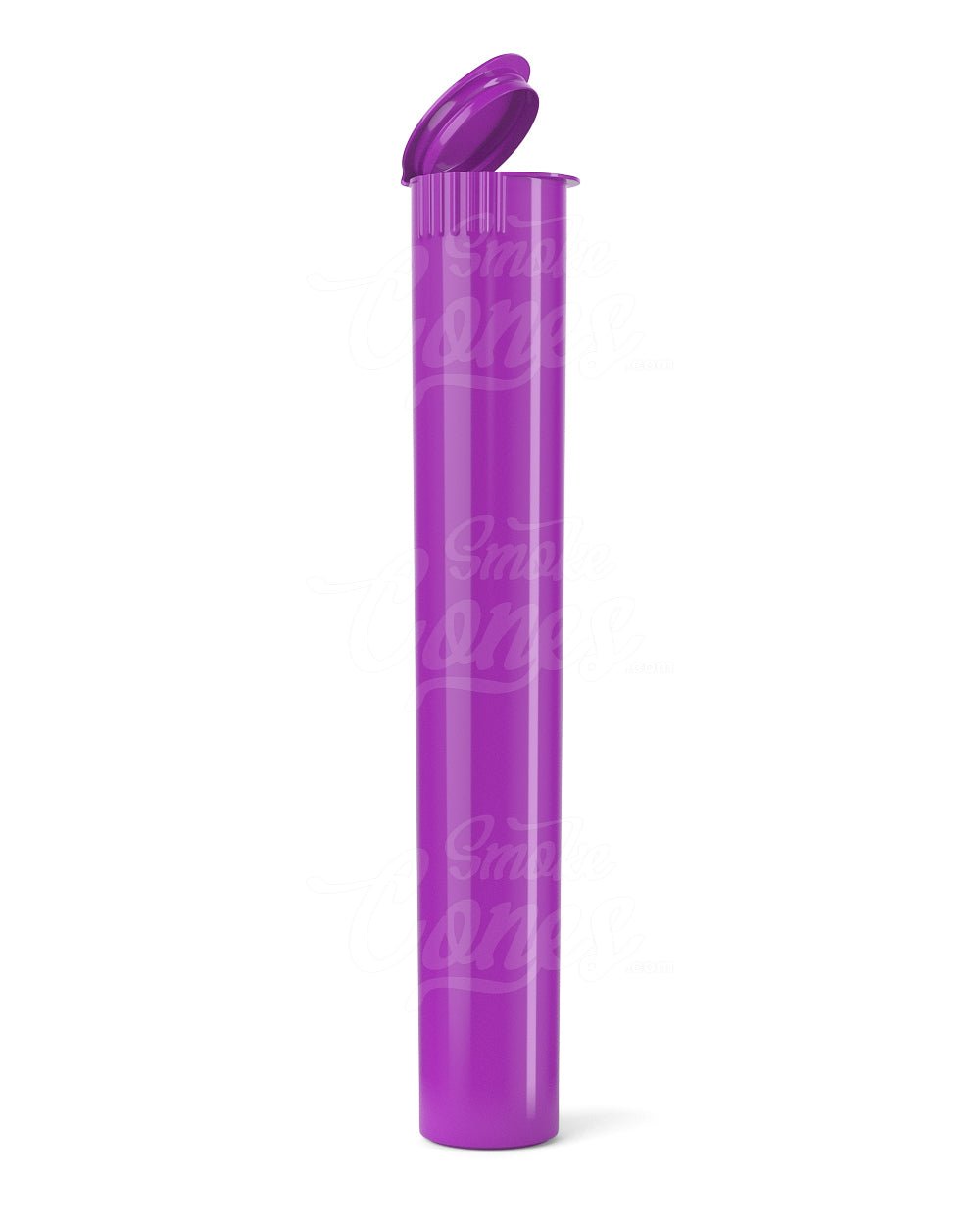 116mm Child Resistant King Size Pop Top Opaque Purple Plastic Pre-Roll Tubes 1000/Box - 1