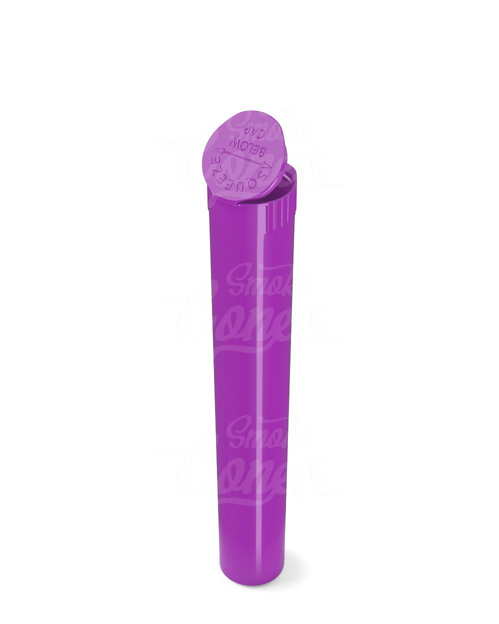116mm Child Resistant King Size Pop Top Opaque Purple Plastic Pre-Roll Tubes 1000/Box - 2