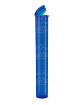 116mm Blue Translucent Child Resistant Pop Top Pre - Roll PCR Tubes 1000/Box - 1