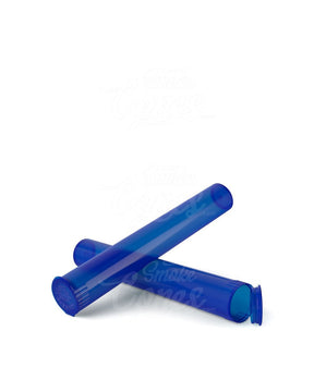 116mm Blue Translucent Child Resistant Pop Top Pre - Roll PCR Tubes 1000/Box - 7