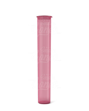 116mm Pink Translucent Child Resistant Pop Top Pre-Roll Tubes 1000/Box - 2