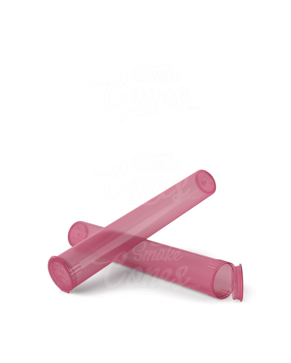 116mm Pink Translucent Child Resistant Pop Top Pre-Roll Tubes 1000/Box - 8