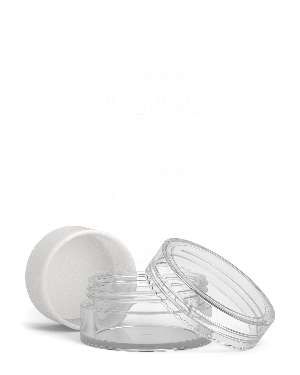 10ml Clear Plastic Concentrate Containers With Screw Top Cap and Silicone Insert 100/Box