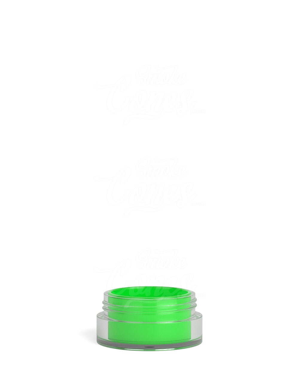 Clear 5ml Silicone Concentrate Jar With Screw Top Cap & Green Insert 100/Box - 2