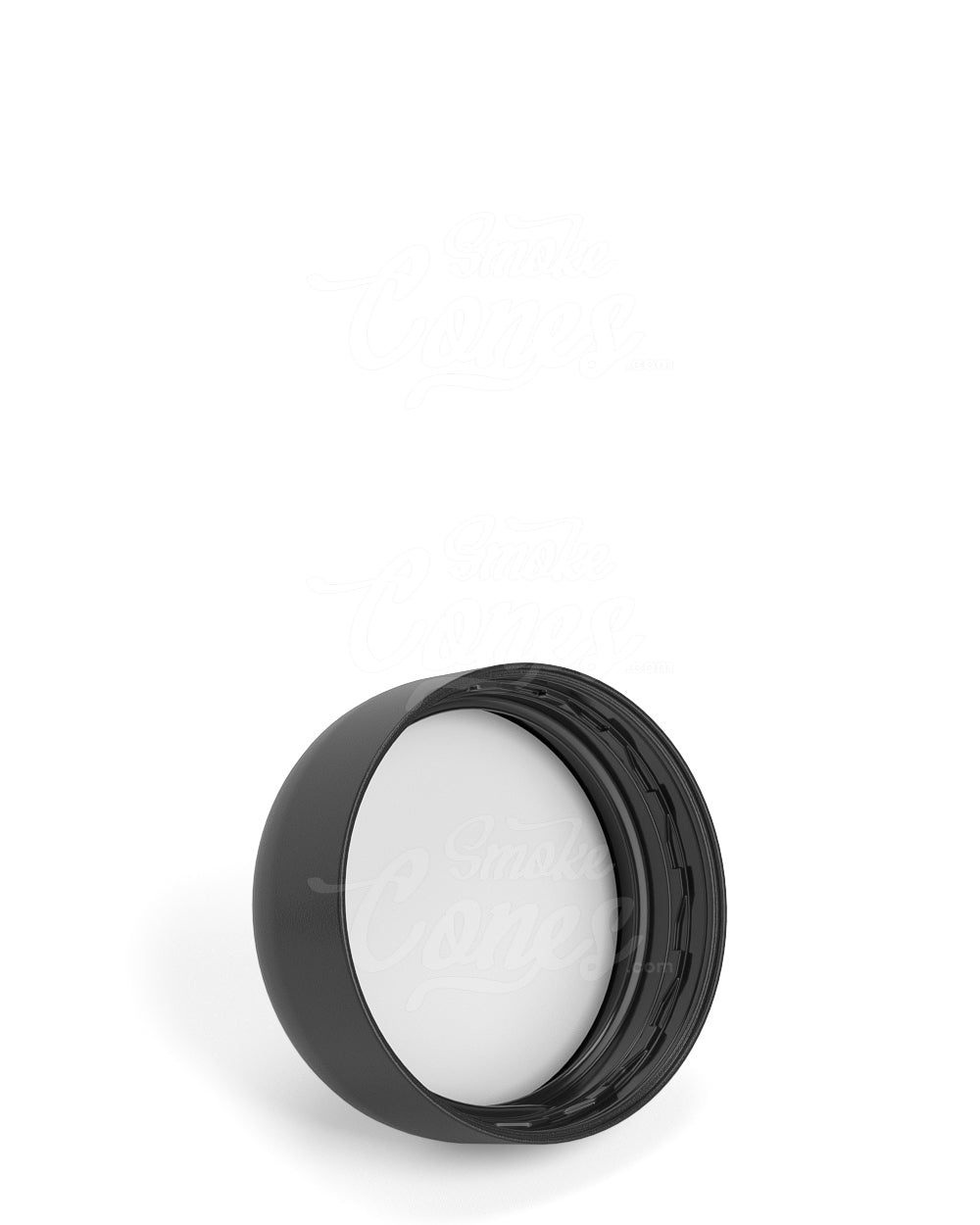 29mm Smooth Push and Turn Child Resistant Plastic Caps With Foam Liner - Semi Glossy Black - 504/Box