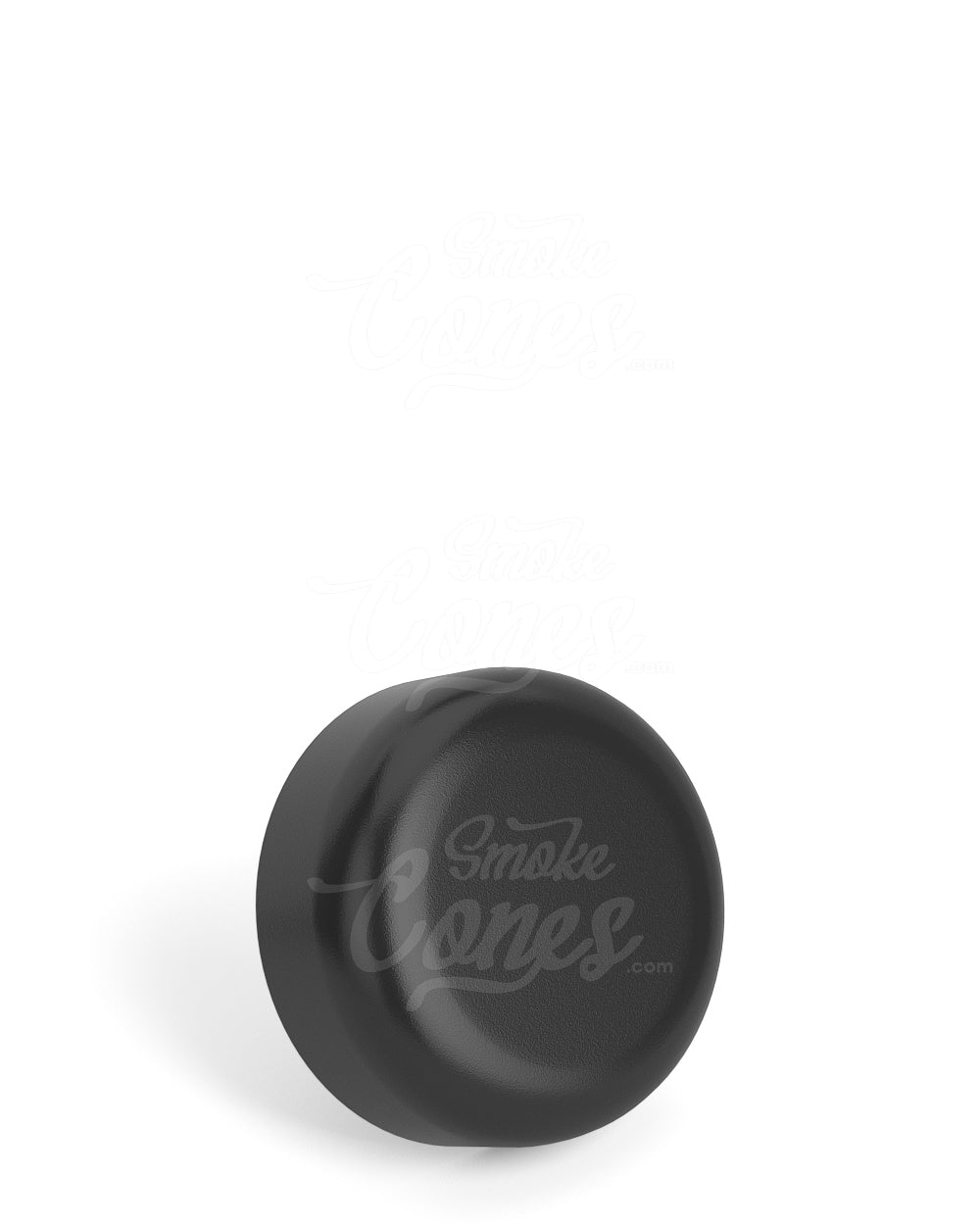 32mm Push and Turn Child Resistant Glossy Glass Concentrate Containers w/ Foam Liner Cap - Black - 320/Box