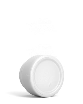 32mm Push and Turn Child Resistant Glossy Glass Concentrate Containers w/ Foam Liner Cap - White - 320/Box