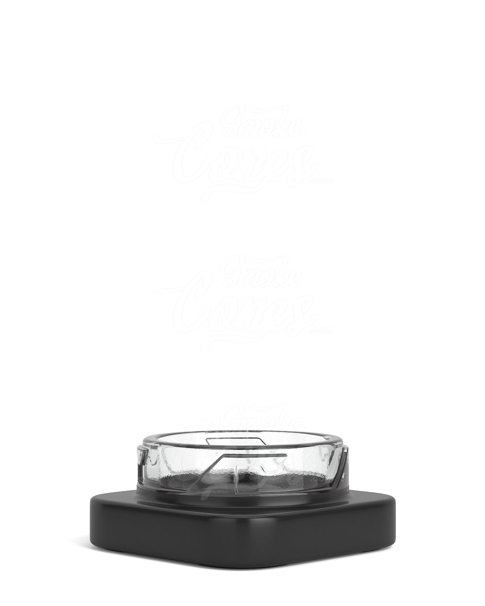 Qube 38mm Black 9ml Glass Concentrate Jar W/ Black Lid 250/Box - 2