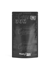 Matte - Black 5" x 8.5" Pinch N Slide 3.0 Mylar Child Resistant & Tamper Evident Bottom Loading Bags (14 grams) 250/Box - 1