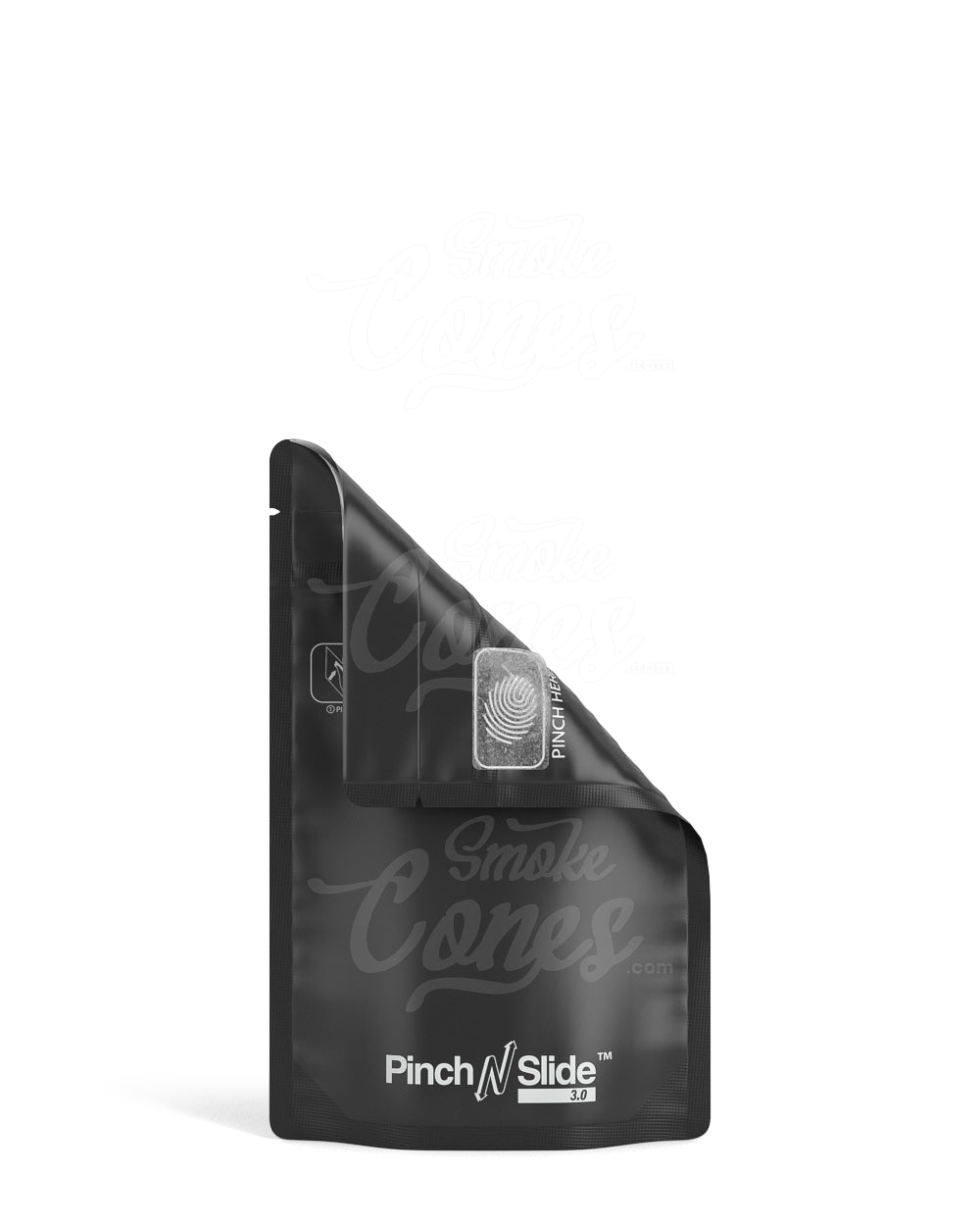 Matte - Black 3.6" x 5.7" Pinch N Slide 3.0 Mylar Child Resistant & Tamper Evident PCR Bags (3.5 grams) 250/Box - 4