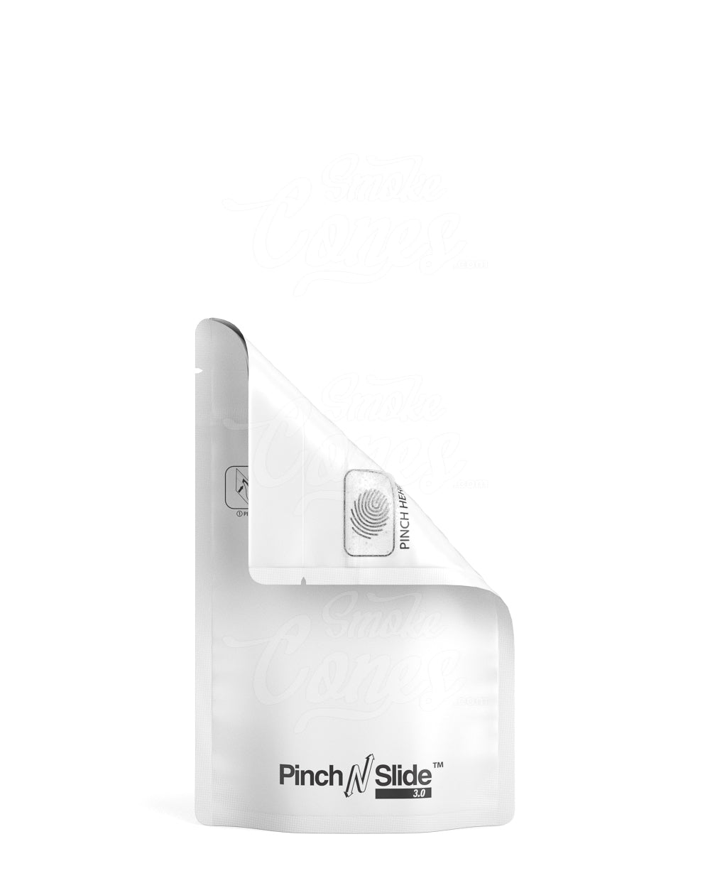 Matte-White 3.6" x 5.7" Pinch N Slide 3.0 Mylar Child Resistant & Tamper Evident Bags (3.5 grams) 250/Box