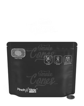 Matte-Black 8" x 6" Mylar Pinch N Slide 3.0 Child Resistant & Tamper Evident Exit Bags (28 grams) 250/Box