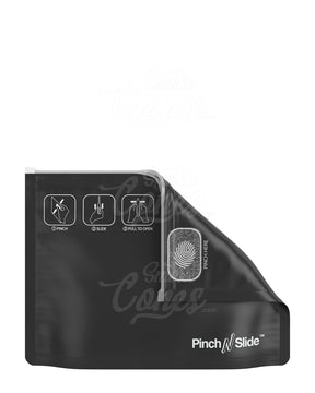 Matte-Black 8" x 6" Mylar Pinch N Slide Child Resistant Exit Bags (28 grams) 250/Box