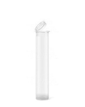 95mm Clear Child Resistant 100% Biodegradable Pop Top Plastic Pre-Roll Tubes 1000/Box