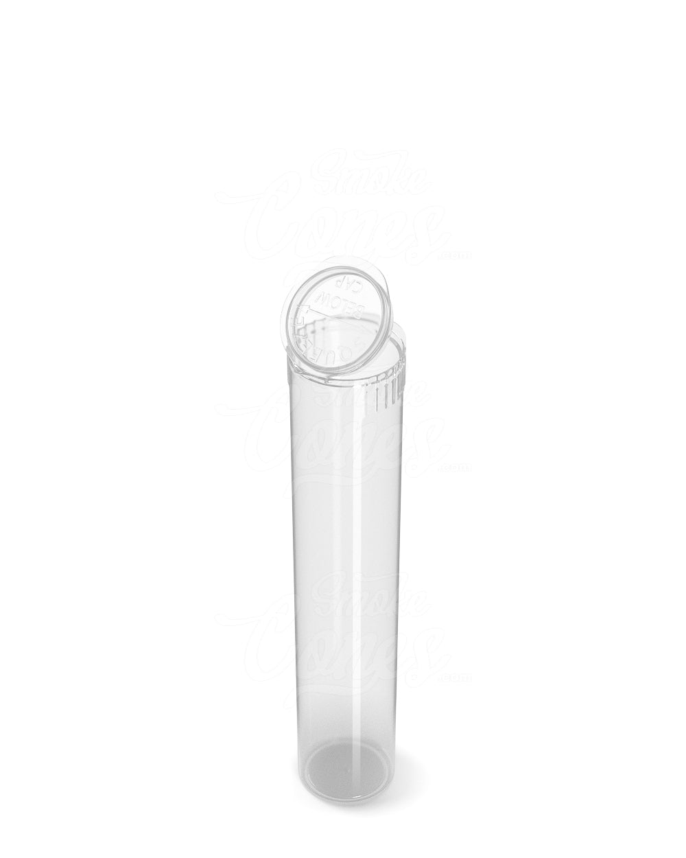 98mm Clear Child Resistant 100% Biodegradable Pop Top Plastic Pre-Roll Tubes 1000/Box