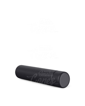 95mm Black Child Resistant Opaque Push Down and Turn Screw On Metal Pre - Roll Tubes w/ Cap 100/Box - 5